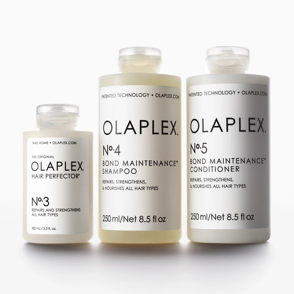 Olaplex hair mask, shampoo, and conditioner